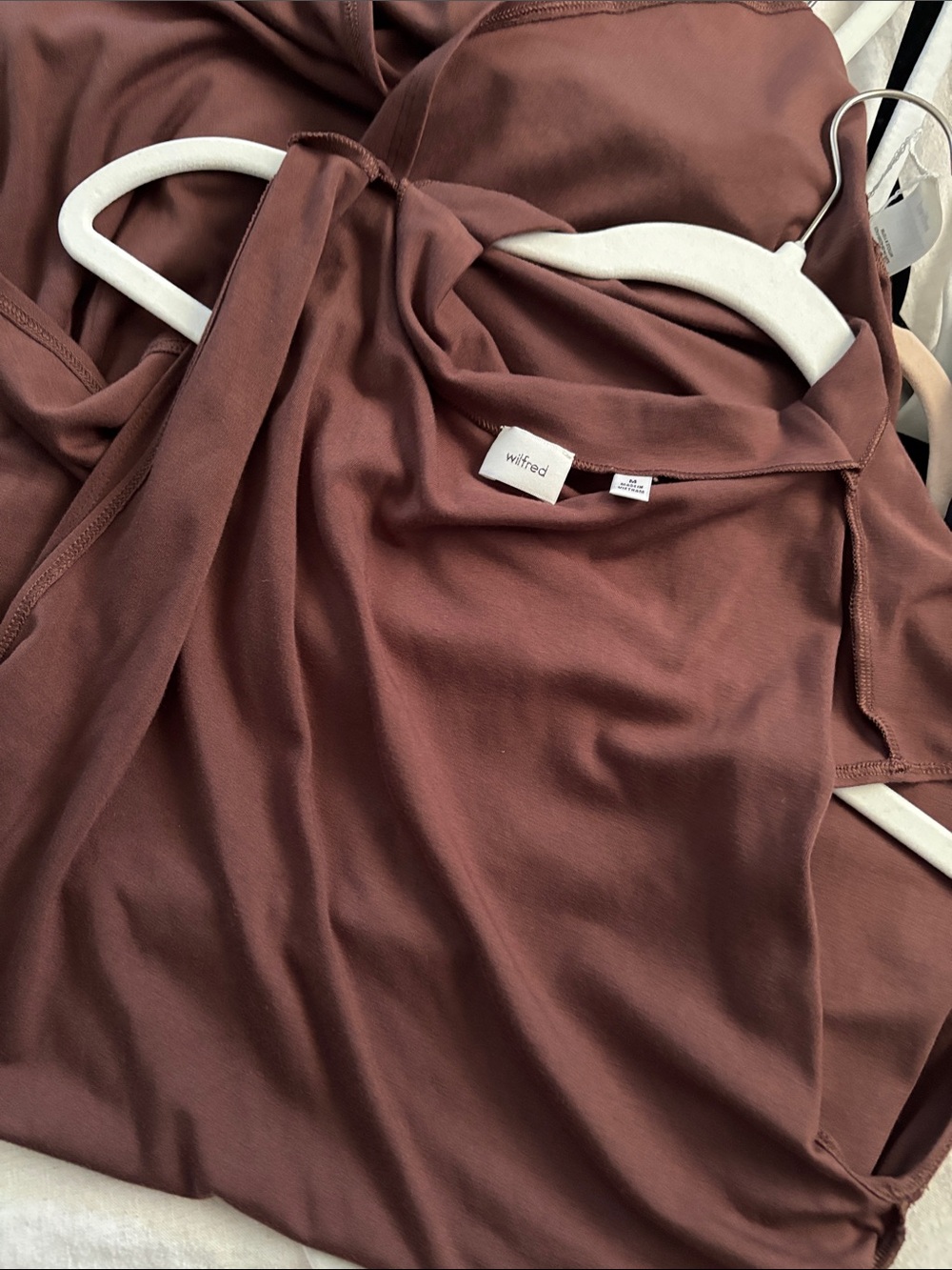 Wilfred Women's Rust Brown Midi Skirt